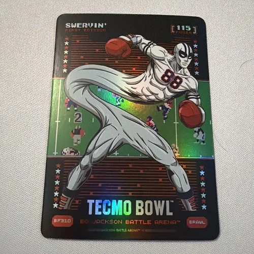 Bo Jackson Tecmo Bowl Swervin\' (Michael Irvin) on the Battlefoil