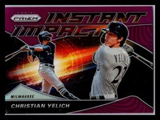 2020 Panini Prizm #II-5 Christian Yelich Instant Impact Purple Prizm Brewers