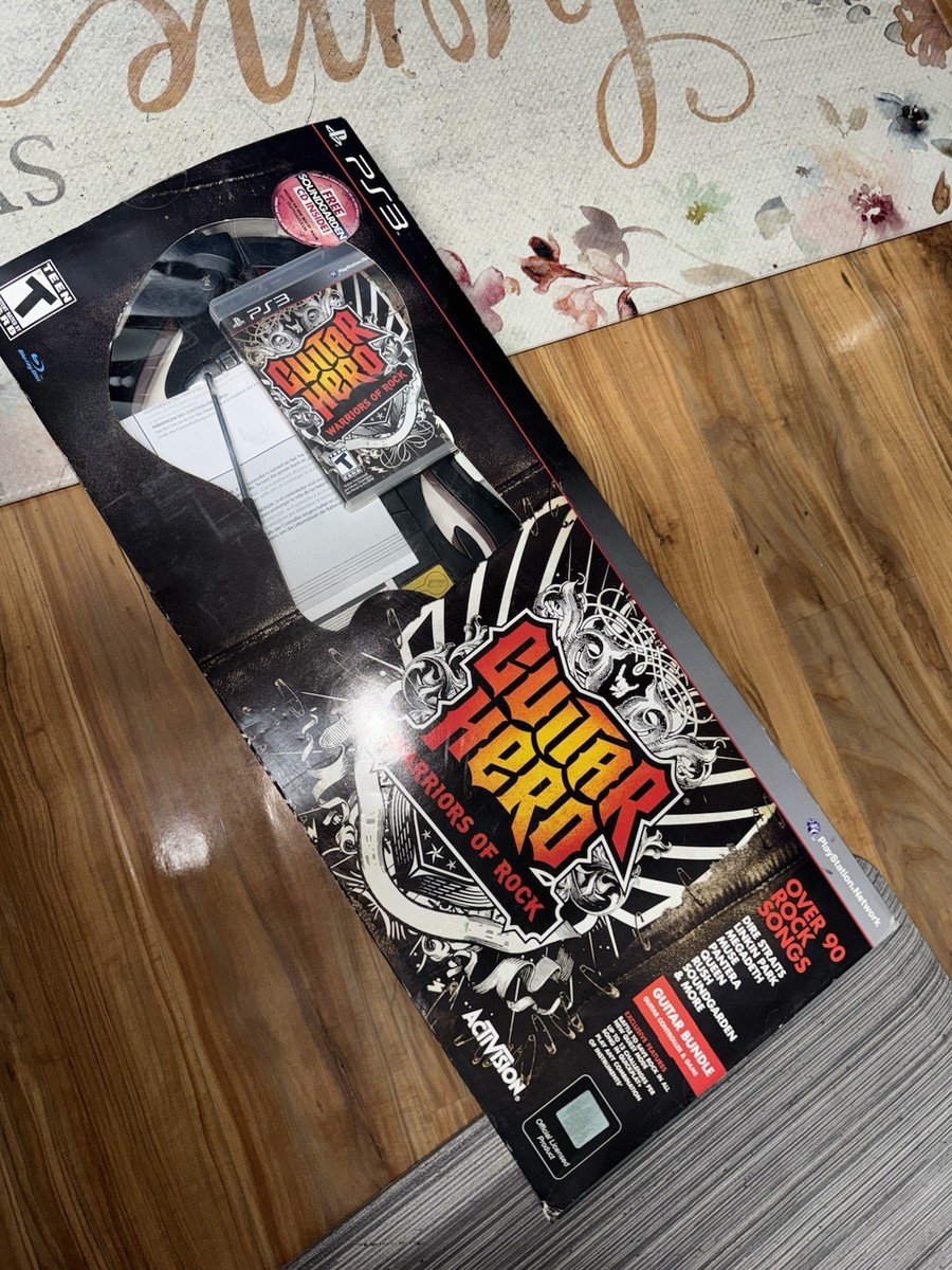 PS3 Guitar Hero Warriors of Rock Bundle w/ Box Game Wireless PS3 Guitar Hero Warriors of Rock Bundle w/ Box Game Wireless