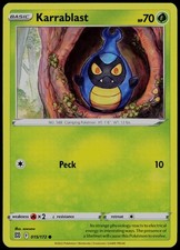 Carta Pokemon Karrablast 015/172 stelle brillanti comuni giocata poco
