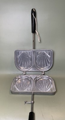 Vintage Cast Aluminum Double Shell Panini Sandwich French Toasting Iron