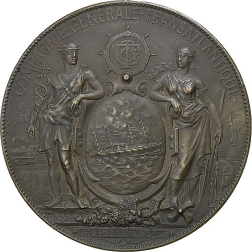 Médaille - Compagnie Générale Transatlantique - ance – Numista