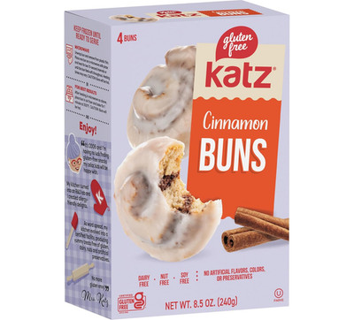 Cinnamon Buns, Real Cinnamon Glaze, Individually Wrapped, Soft & Gooey, Free of