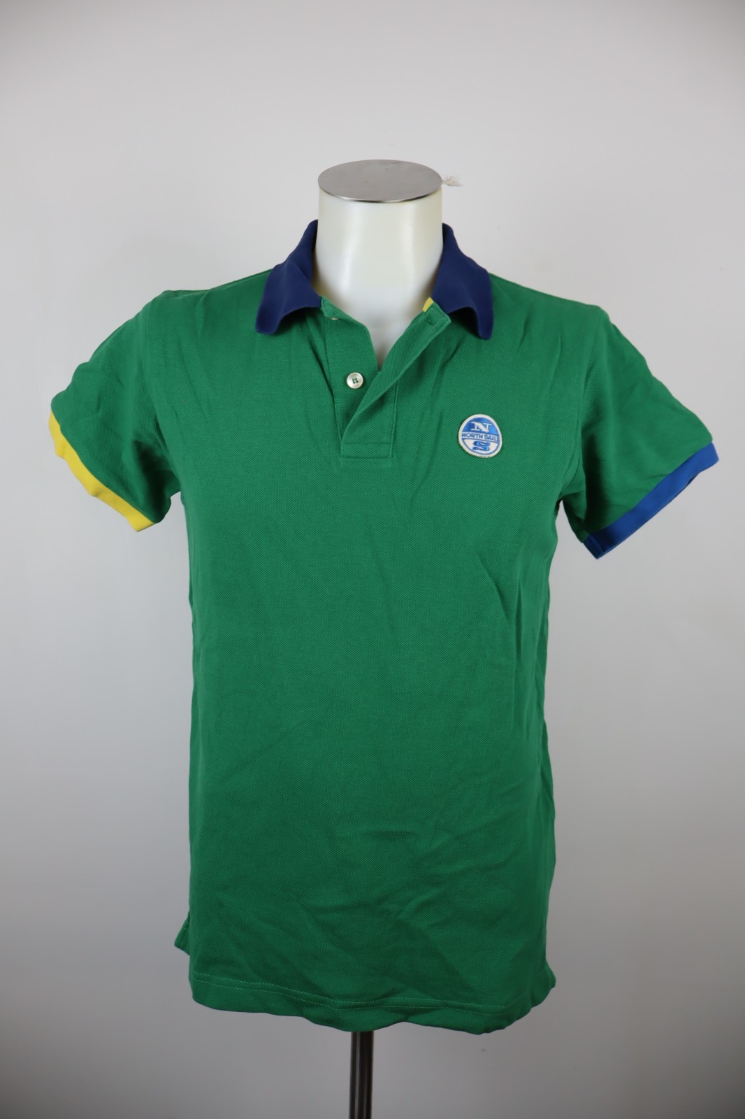 North Sails Mens Polo Shirt M Regular Vintage Cotton Short Sleeve Green