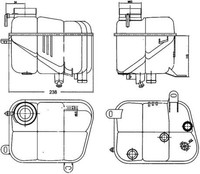 Mahle Crt 120 000S AusgleichsbehäLter, KüHlmittel FüR MERCEDES-BENZ