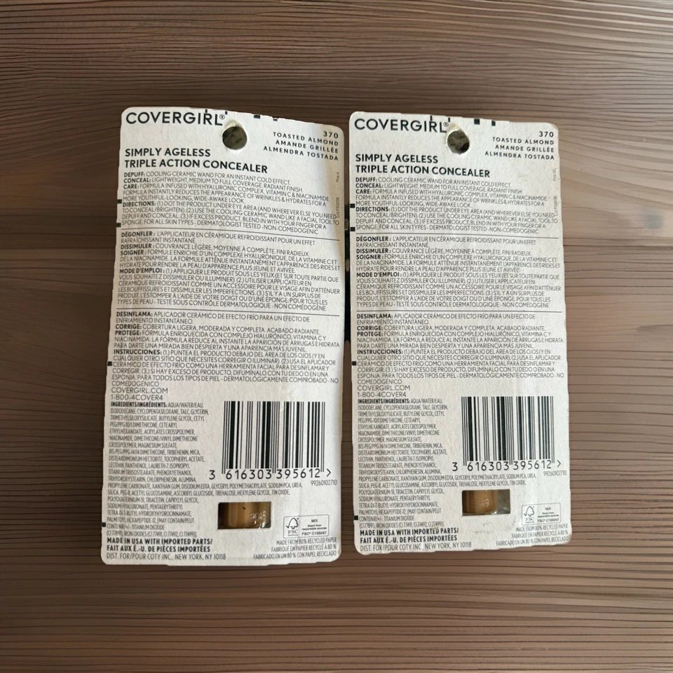 CoverGirl Simply Ageless Triple Action Concealer 370 Toasted Almond 2 for $15 - Image 2 of 2