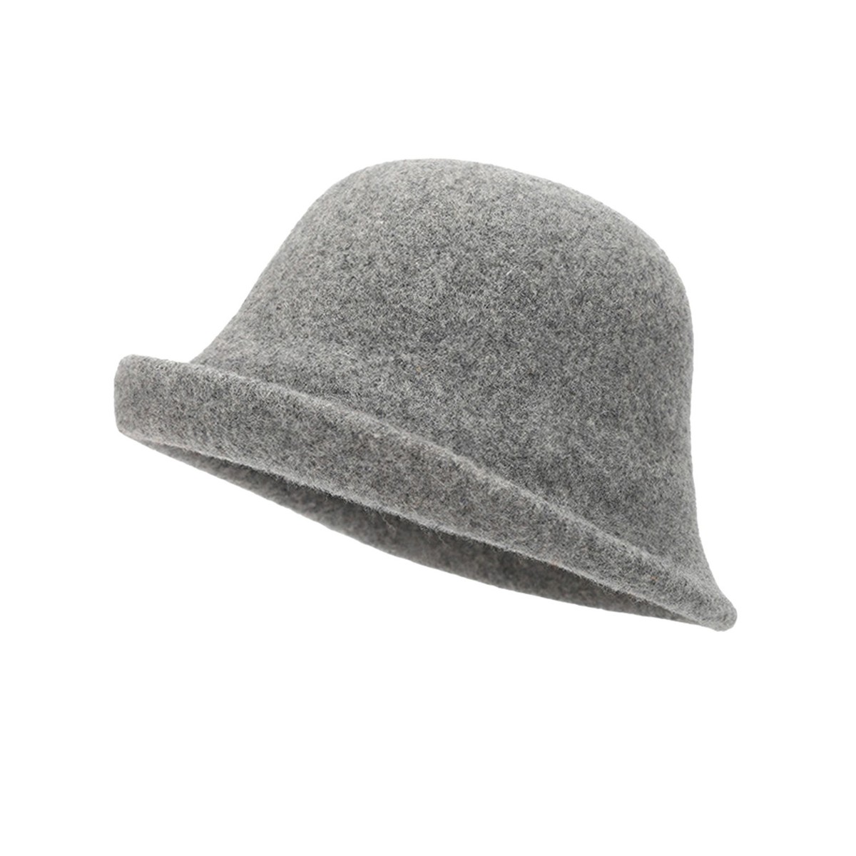 Womens Vintage Winter Warm Wool Bucket Hat 1920s Derby 
