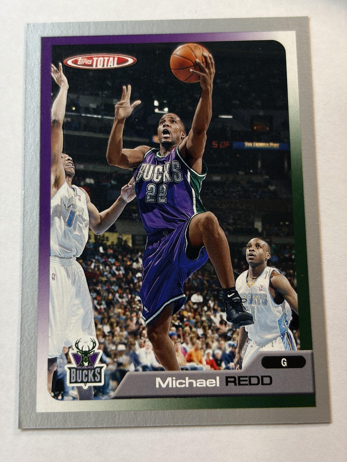 Topps Total Michael Redd Milwaukee Bucks #65 NBA Basketball Card Base Guard