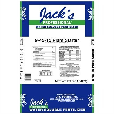 Jacks Jr Peters 9-45-15 Plant Starter 25 lbs