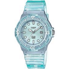 Casio Women's Watch Quartz Transparent Blue Resin Strap LRW-200HS-2EVCF