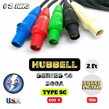 CAM LOCK SET #2 Entertainment Generator Power Cable Panel Tails 2' FFFFF