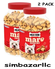 2 Pack Milk-Bone MaroSnacks Small Dog Treats with Bone Marrow, 40 oz