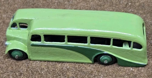 Vintage DINKY - #29E - HALF CAB BUS / Green On Green