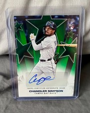 2025 Topps Chandler Simpson Rookie Green Stars AUTO /99 🔥 Rays