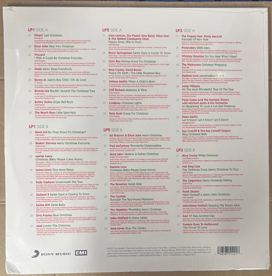 Now That's What I Call Christmas [3LP Red Vinyl]  New Sealed Damaged**** - Image 2 of 4