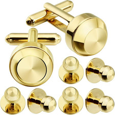 Cufflinks and Studs for Men-Fashion Men Vintage Enamel Carbon Fiber Tuxedo Shirt