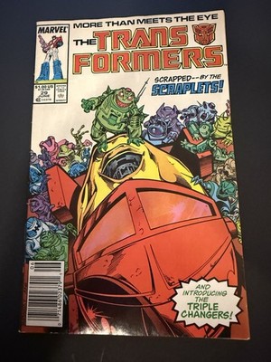 Transformers #29 (1987)   1st Triple Changers   Marvel Newsstand   Key Issue