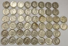 Roll of 50 Silver Roosevelt Dimes $5 Face Value 90% Silver Coins Mixed Dates LR2