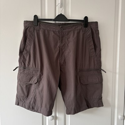 Men's Matalan Denim Seventy Three Brown Cargo Utility Shorts Size 40 Workwear