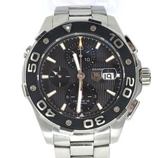 05w05500 TAG HEUER Aquaracer Chronograph Silver Black Men s Automatic Watch Stai