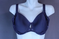 Elomi Charley Underwire Lined Spacer T-Shirt Bra EL4383 Size USA 38DD gray