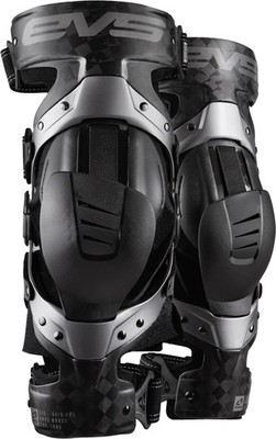 Evs 663-1186X AXISP-GRY-XP AXIS PRO KNEE BRACE PAIR BLACK/GREY XL
