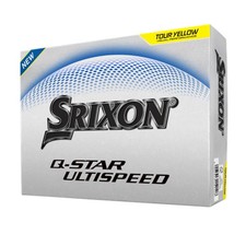Srixon Q-Star Ultispeed Tour Yellow Golf Balls - 1 Dozen