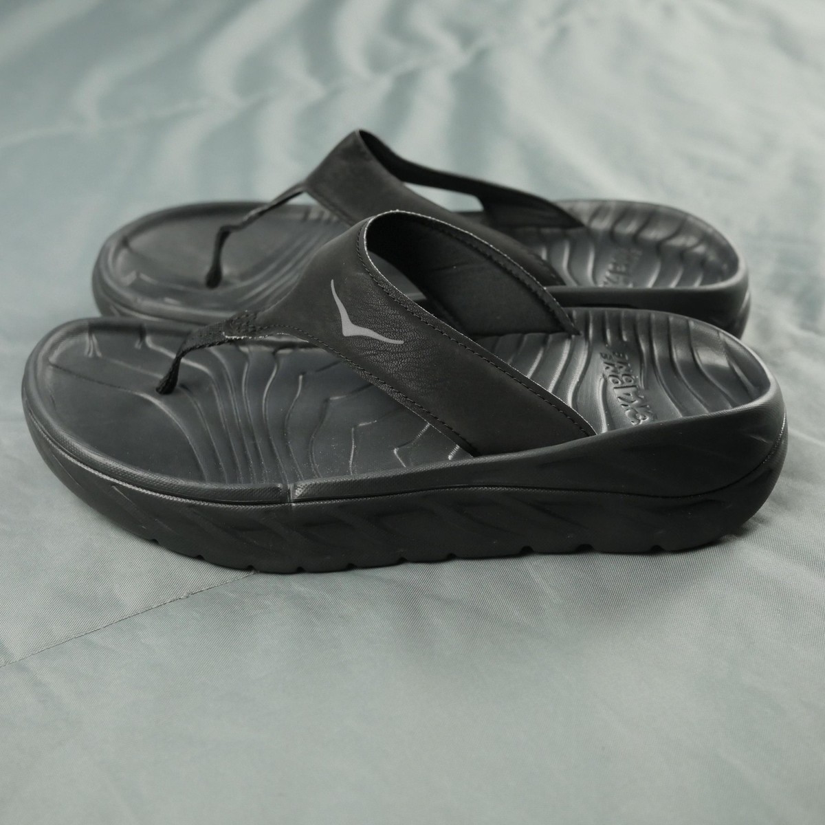 Hoka Unisex  Black Comfort Flip Sandals  Mens Hoka Ora Recovery Slide 3 | Unisex Sandals | Footwear etc main image 4