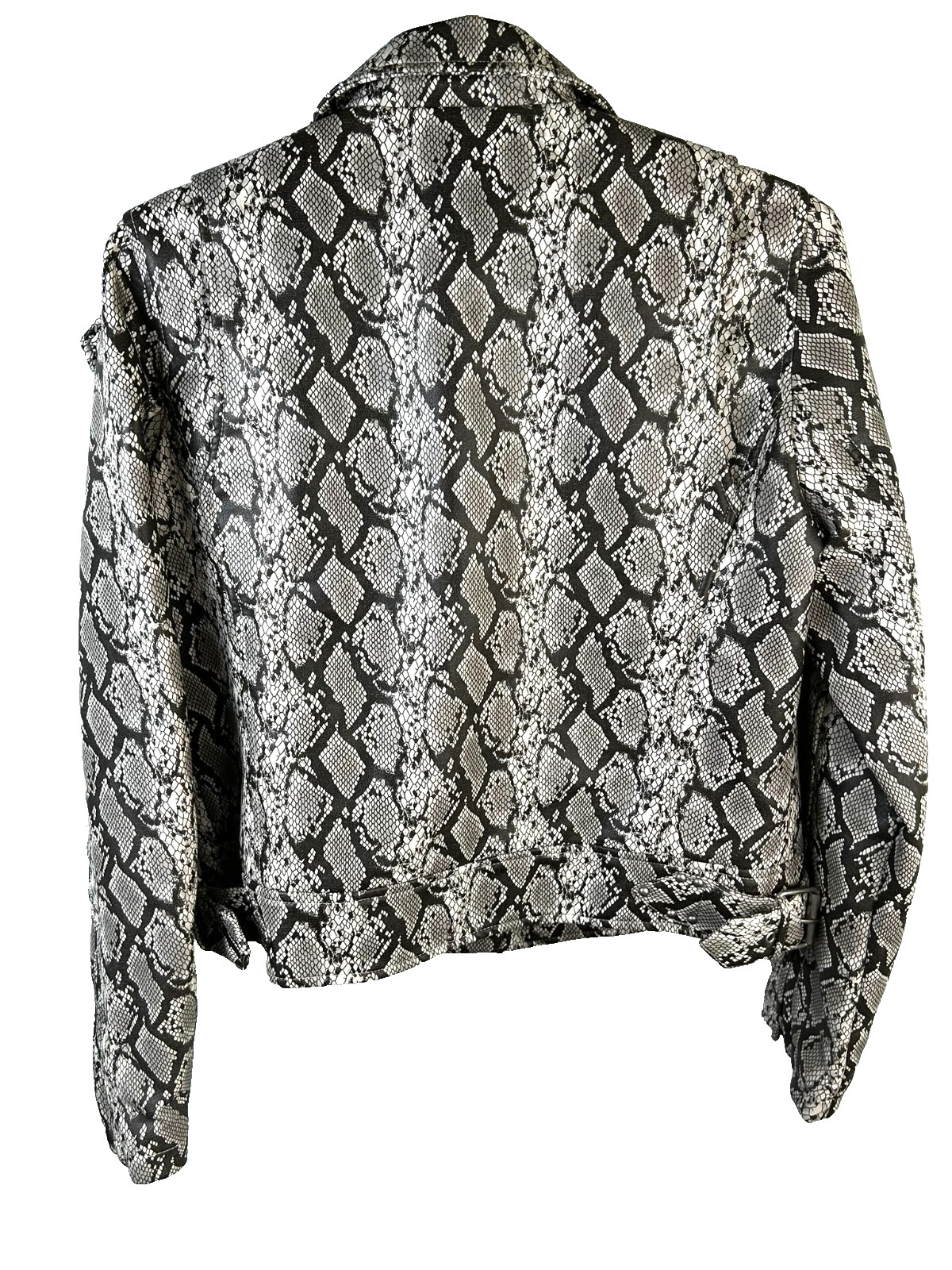 Blank NYC Women's Snakeskin Python Print Biker Mo… - image 3