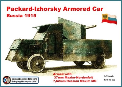 1/35 Russian Packard-Izhorsky Armored Car Russia 1915  CSM SS Models