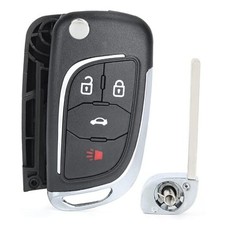 Modified 4 Button Flip Remote Key Shell Case for Chevy Camaro Cruze 4 Buttons