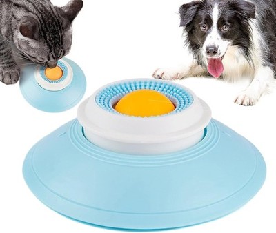 Dog Cat Lick Sphere Bowl,Anxieties Relief Slow Feeder,Lick Ball Treat Dispenser