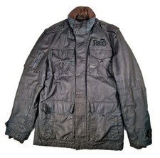 Giacca da campo Jack & Jones Reg 75 utility militare uomo XL grigia trapuntata foderata