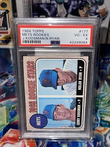 1968 Topps Nolan Ryan RC #177 PSA 4 VG-EX – Mets Rookie Card HOF Icon
