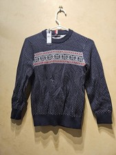 T70 Tommy Hilfiger Pullover Nordic Pattern Sweater Youth Size Medium