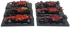 Bburago Ferrari F1 Diecast Model Car 1:32 Scale Lot of 6 Leclerc Raikkonen etc