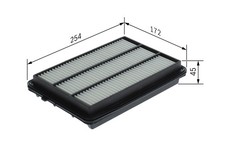 LUFTFILTER FÜR NISSAN QASHQAI II (J11, J11 ) - BOSCH F 026 400 727