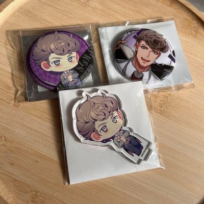 Heavenly Prison 3-piece Badge & Acrylic Stand Set Hypnosis Mic Japan