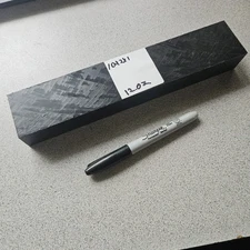 10x2x1 Polystone / UHMW Block, Machinable Plastic Black  CNC 12 Oz