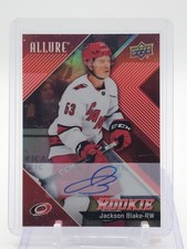 JACKSON BLAKE 2024-25 UD ALLURE RED RAINBOW ROOKIE AUTO #143 Q6786