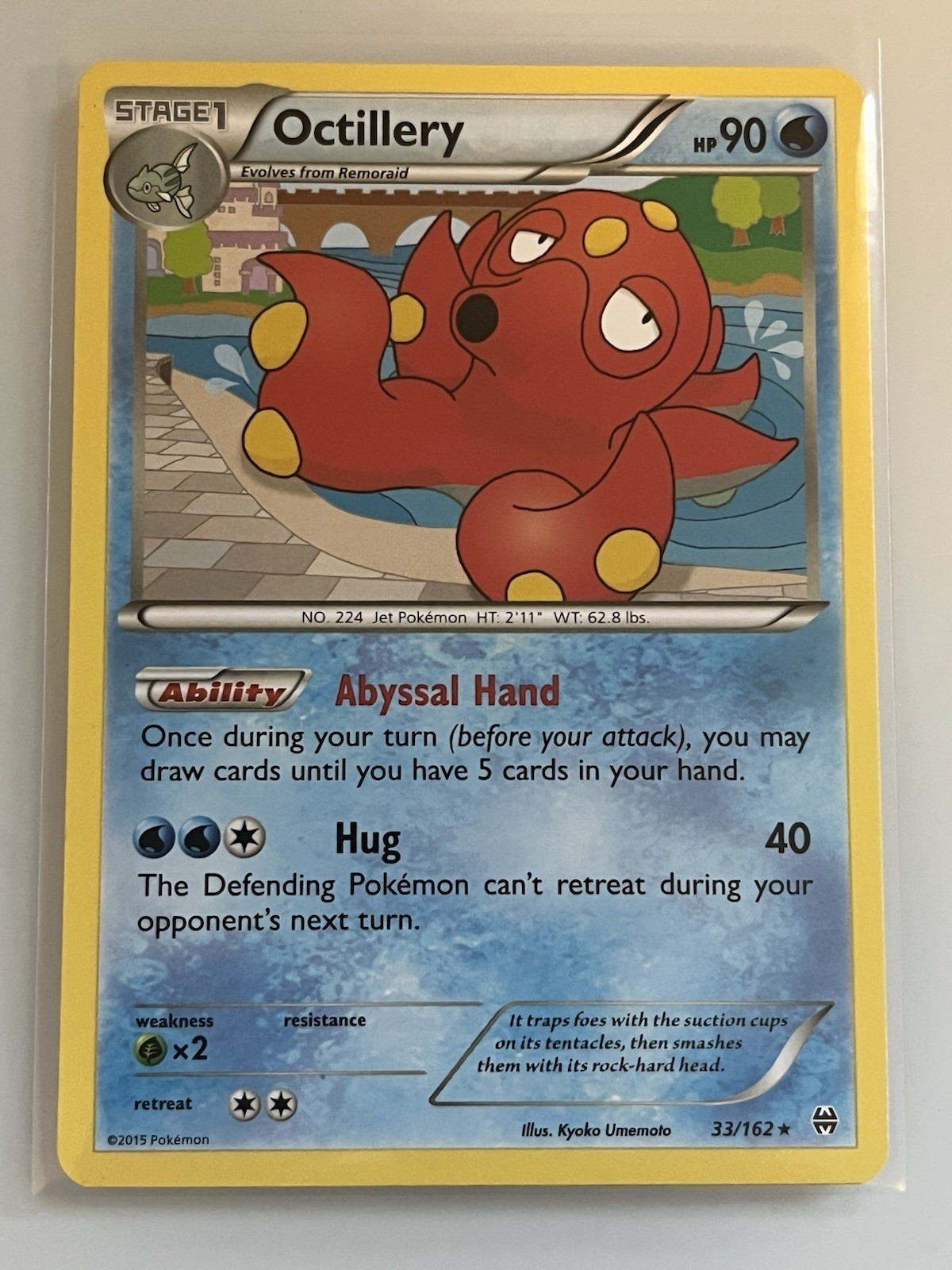 Octillery - 33/162 (XY Breakthrough) Normal Rare Deck Exclusives 033/162 MP