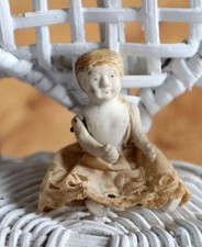 Antique Miniature 2.5in All Bisque Doll Jointed Arms and Legs Dollhouse Doll