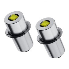 2x P13.5S Base LED Bulb 3W 6-24V For Ryobi P700 Flashlight Replacement Lamp