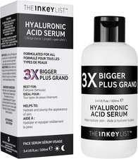 The INKEY List | 2% Hyaluronic Acid Hydrating Serum| Supersize| 3x Bigger -100ml