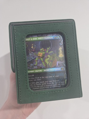 TMNT Magic the Gathering Commander Deck - Mikey & Donnie, EDH, Simic W/ Deck Box - Picture 1 of 9