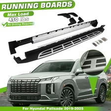 450lbs Running Boards Side Steps For 2020-2025 Hyundai Palisade W Mudflaps 2pcs