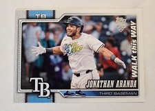 2026 Topps Celebration #326 - Jonathan Aranda Walk This Way SSP Variation - Rays