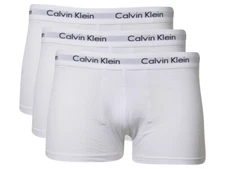 Calvin Klein Men's Trunks Low Rise Underwear 3-Pairs White