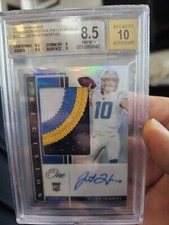 2020 Panini One - Precision Rookie Patch Auto #303 Justin Herbert /25 CHARGERS