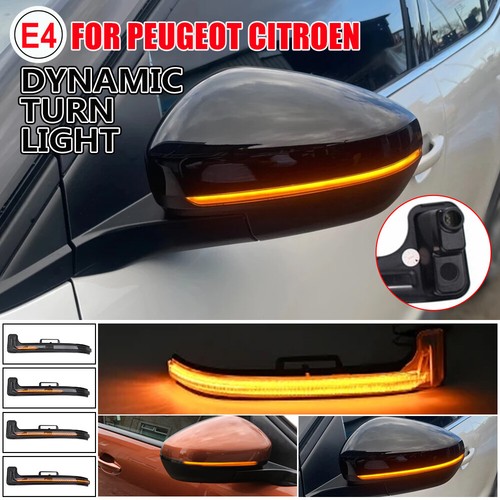 For Citroen C5 Peugeot 3008 5008 17-2021 LED Dynamic Turn Signal Light Indicator - Picture 2 of 11